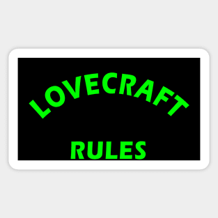 H.P. Lovecraft Rules Sticker